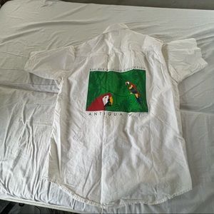 bye bye wildlife collection button up shirt Antigua L